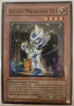 YuGiOh Silent Magician LV4 Super Rare NTR-EN001 - Image 1
