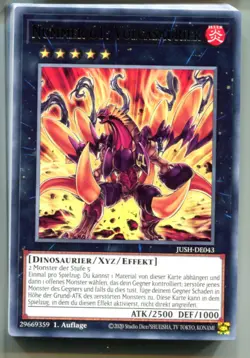 Yu-Gi-Oh! Nummer 61 Volcasaurier Rare JUSH-DE043 - Image 1