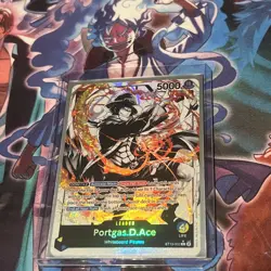 PORTGAS D ACE - One Piece ST13-002 - AAL Alt Art Leader - Three Brothers Deck - Image 1
