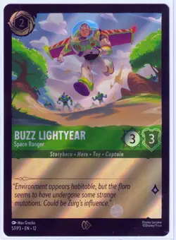 NEW! 2 BUZZ LIGHTYEAR- Space Ranger Foil 57/P3 DISNEY LORCANA AMC Movie Promo-NM - Image 4