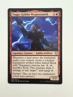 Toggo Goblin Weaponsmith MTG Magic the Gathering Card NM Near Mint CMR - Image 1