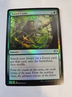 MTG - Nature's Lore FOIL - Dominaria Remastered - Image 1
