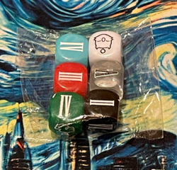 MTG Final Fantasy Dice Set of 6 Official WotC Limited Japan Event Exclusive - Image 1