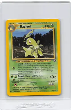 BAYLEEF 29/111 - Neo Genesis - VINTAGE WOTC Pokemon Card - Unlimited - NM - Image 1