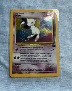 Pokemon Mew 9 Promo Black Star Holo 2000 50 HP English TCG Card - Image 3