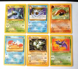 1999 FOSSIL Pokemon 14 Card LOT - Image 2