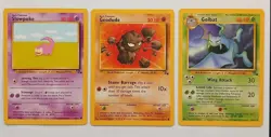 1999 FOSSIL Pokemon 14 Card LOT - Image 3