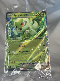 Sprigatito ex 087 Sv: Scarlet & Violet Promo Cards Holo STILL IN WARPPER - Image 1