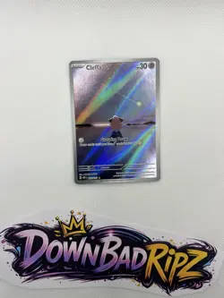 Cleffa Illustration Rare Holo Pokemon TCG Card SV03 Obsidian Flames 202/197 - Image 1