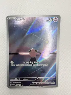 Cleffa Illustration Rare Holo Pokemon TCG Card SV03 Obsidian Flames 202/197 - Image 2