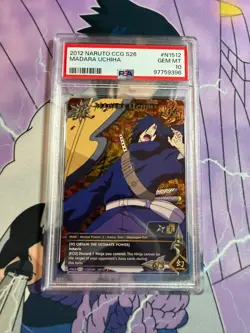 PSA 10 2012 NARUTO CCG CARD SERIES 26: AVENGER'S WRATH #N1512 MADARA UCHIHA - Image 3