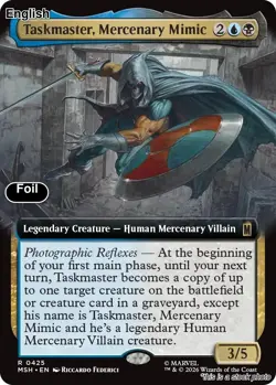 Taskmaster, Mercenary Mimic (Extended Art) EN [MSH - 425] - NM [Foil] TCG MTG - Image 1