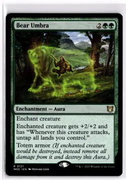 Bear Umbra Wilds of Eldraine 121 LP x1 MTG Magic: the Gathering - Image 1