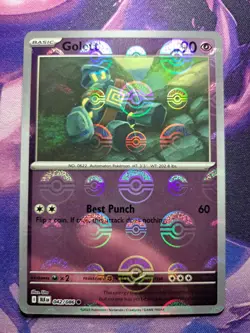 Pokemon TCG: Golett (Poke Ball Reverse Holo) 042/086 SV: Black Bolt - Image 1
