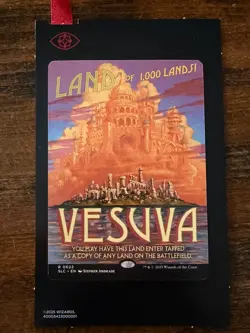 Vesuva Borderless NonFOIL MTG NM (0022) Encyclopedia Secret Lair - Image 1
