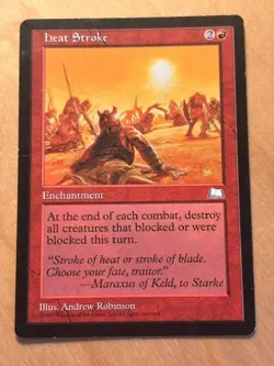 Magic the Gathering MTG Heat Stroke Weatherlight MP - Image 1