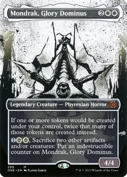 MTG Magic: The Gathering Mondrak, Glory Dominus BORDERLESS FOIL LP 299 ONE - Image 1