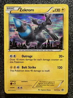 Zekrom 51/113 Holo Rare Pokemon Card NM - Image 1