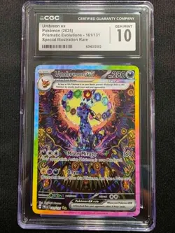 Pokemon Prismatic Evolutions SIR 161/131 Umbreon ex CGC 10 - Image 1