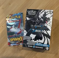 Pokemon TCG Black Bolt Booster Bundle 6 Packs Factory Sealed English (+bonus) - Image 1