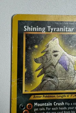 Shining Tyranitar 113/105 Holo Heavily Played Neo Destiny 2002 Pokemon TCG Card - Image 2