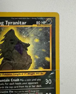 Shining Tyranitar 113/105 Holo Heavily Played Neo Destiny 2002 Pokemon TCG Card - Image 3