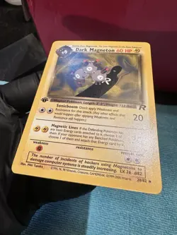 Pokemon TCG Dark Magneton 1st Edition 28/82 Team Rocket Rare Regular NM - Image 5