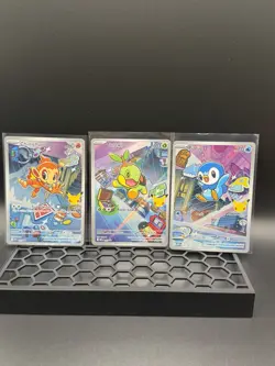 First Partner Series 1 Turtwig Chimchar Piplup Promo Set 040 041 042 Pokemon TCG - Image 1