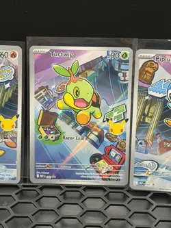 First Partner Series 1 Turtwig Chimchar Piplup Promo Set 040 041 042 Pokemon TCG - Image 3