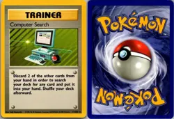 Computer Search 71/102 Rare Base Set Unlimited Pokemon Lightly Played - Image 1