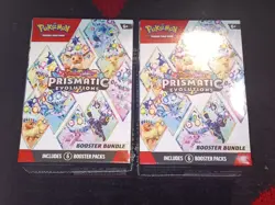 2 Total- Pokemon TCG Scarlet & Violet Prismatic Evolutions Booster Bundle Box - Image 1