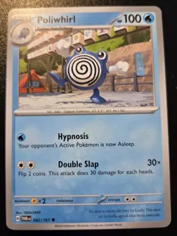 Poliwhirl 042/167 Common Scarlet & Violet: Twilight Masquerade Pokemon TCG - Image 1
