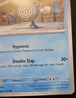 Poliwhirl 042/167 Common Scarlet & Violet: Twilight Masquerade Pokemon TCG - Image 5