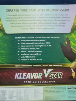 Pokemon TCG Kleavor V Star Premium Collection Box Fusion Strike booster packs - Image 2