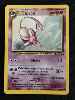 Espeon Holo Neo Discovery 1/75 Carta Pokemon Ita - Image 1