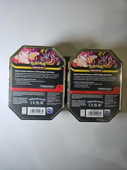 Pokemon TCG Mega Moonlit Tin Mega Gengar ex Lot of 2 Factory Sealed In Hand - Image 2