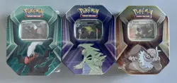 POKEMON TCG Booster Tin Full Set Tyranitar Slaking Darkrai Factory Sealed (3) - Image 1