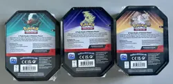 POKEMON TCG Booster Tin Full Set Tyranitar Slaking Darkrai Factory Sealed (3) - Image 2
