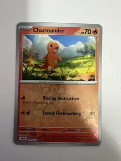 Pokemon Charmander Cosmos Holo 007/091 Paldean Fates Promo - Image 1