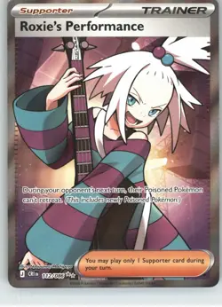 Roxie's Performance 112/086 Ultra Rare Chaos Rising Pokemon Holo Near Mint - Image 1