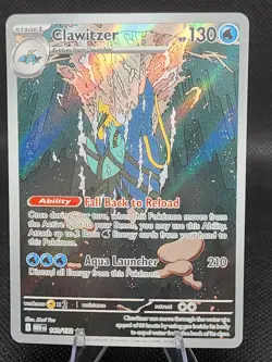 Clawitzer - 141/132 Illustration Rare Holo ME01: Mega Evolution Pokemon NM - Image 1