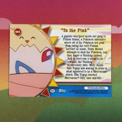Pokemon Topps Orange Islands in the Pink #OR5 Non-Holo Blue Logo - Image 2