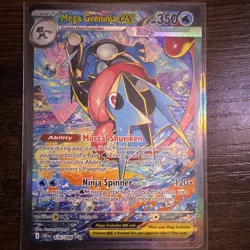 Mega Greninja EX 116/086 XY BREAKpoint Full Art Holo EX Ultra Rare Pokemon - Image 1