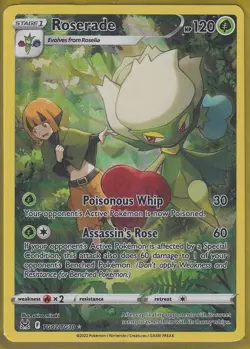 Roserade TG02/TG30 Swsh11: Lost Origin Trainer Gallery Holo Pokemon NM - Image 1
