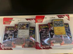 4x Pokemon TCG Destined Rivals Kangaskhan (x1) Zebstrika (x3) Triple Blister - Image 2