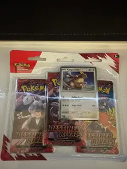 4x Pokemon TCG Destined Rivals Kangaskhan (x1) Zebstrika (x3) Triple Blister - Image 3