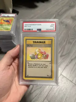 Pokemon 1999 Fossil Mr. Fuji #58 PSA 9 - Image 1