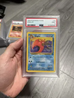 Pokemon 1999 Fossil Kingler #38 PSA 9 - Image 1