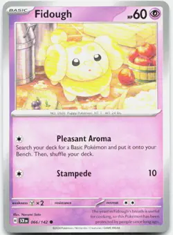 Fidough 66/142 Common Stellar Crown Pokemon Near Mint - Image 1