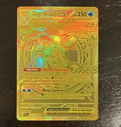 Nintendo Mega Greninja EX 122/086 BREAKpoint Holo Full Art Secret Rare EN 350HP - Image 1